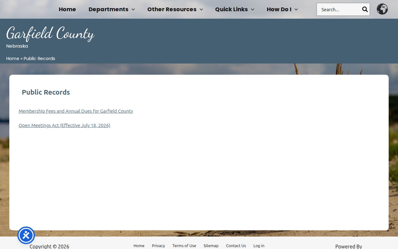 Garfield County warrant lookup public records page