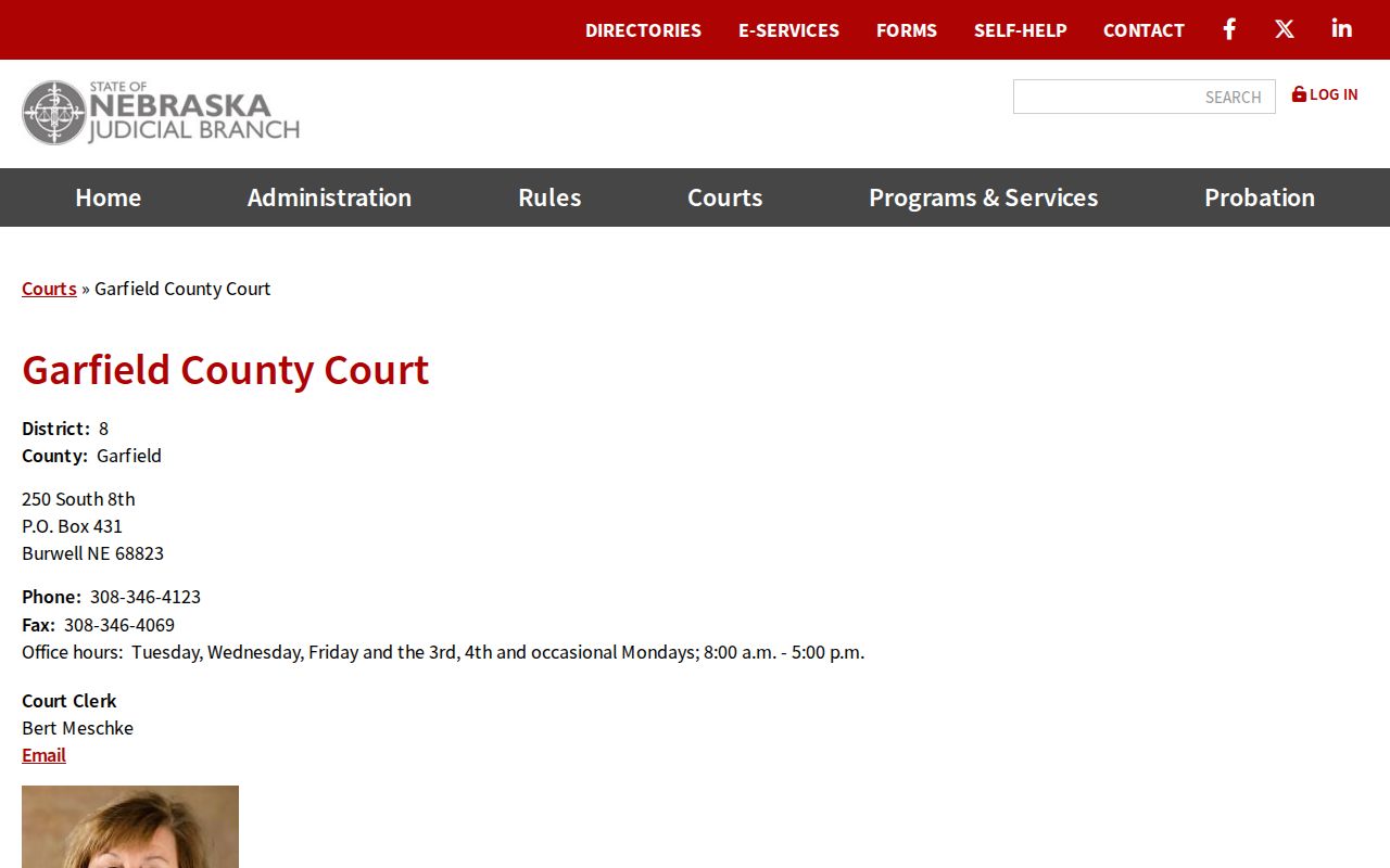 Garfield County municipal warrant County Court directory