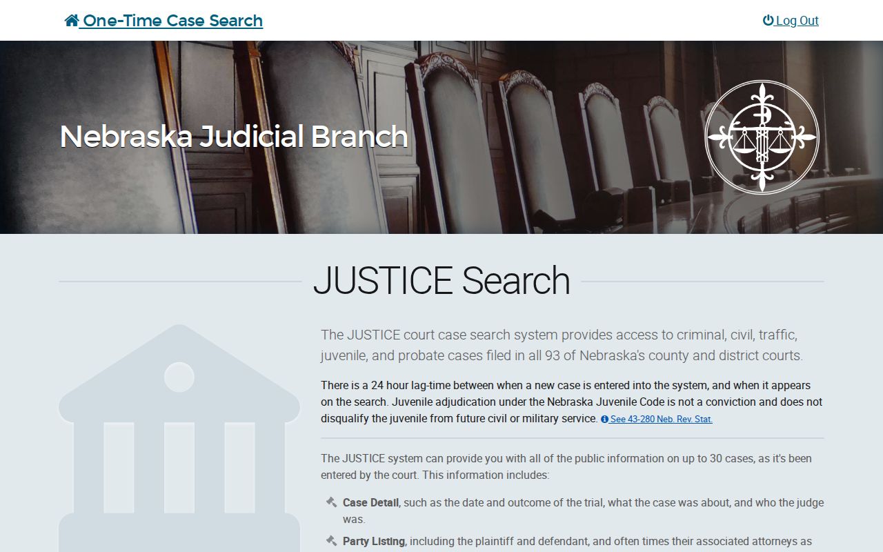 Garfield County warrant records JUSTICE search fields