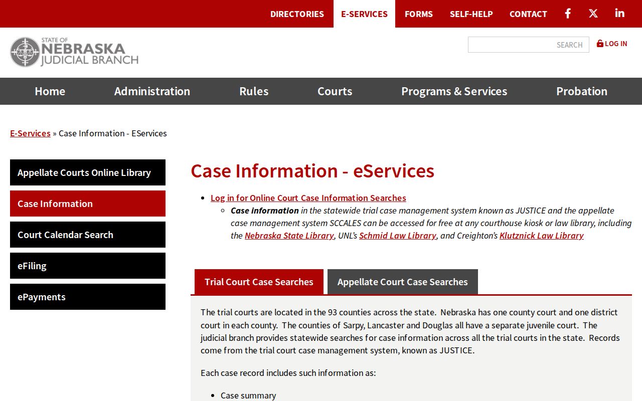 Garfield County warrant lookup state case search information