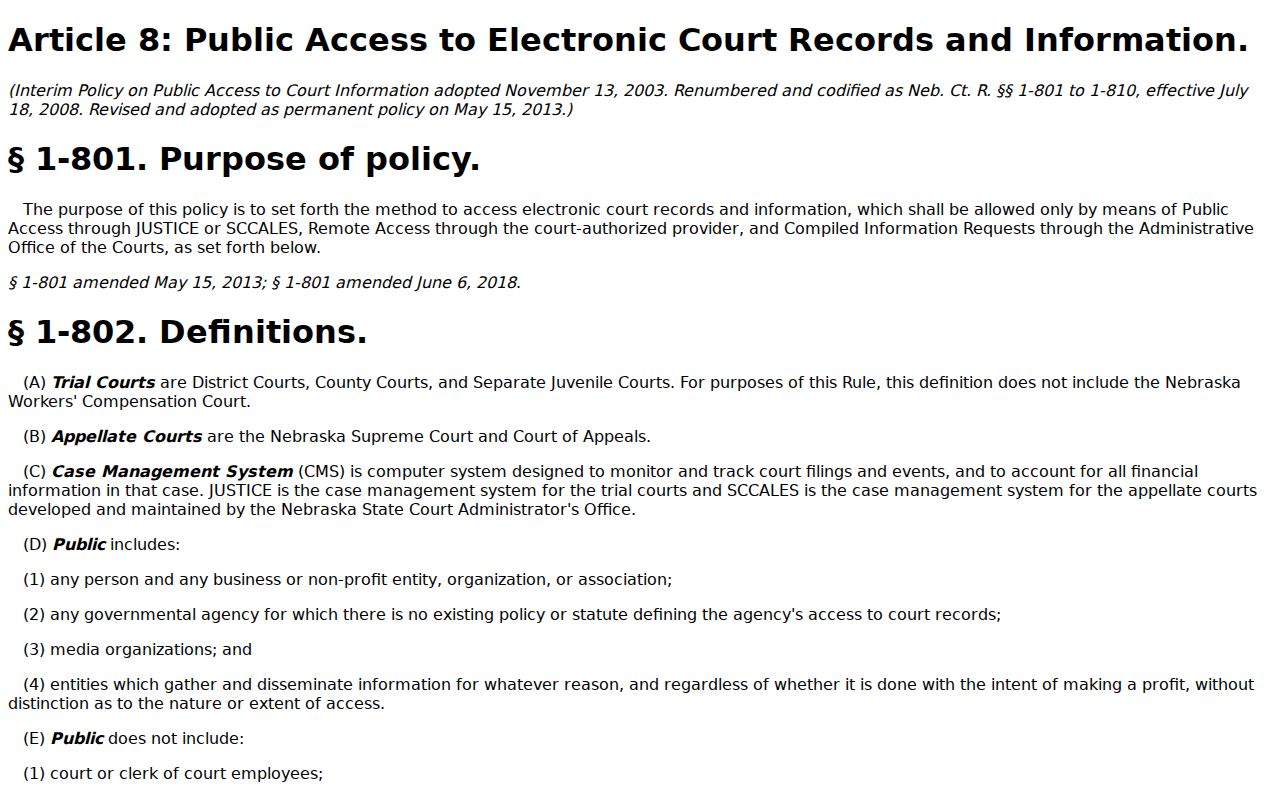 Garfield County warrant records public access rule