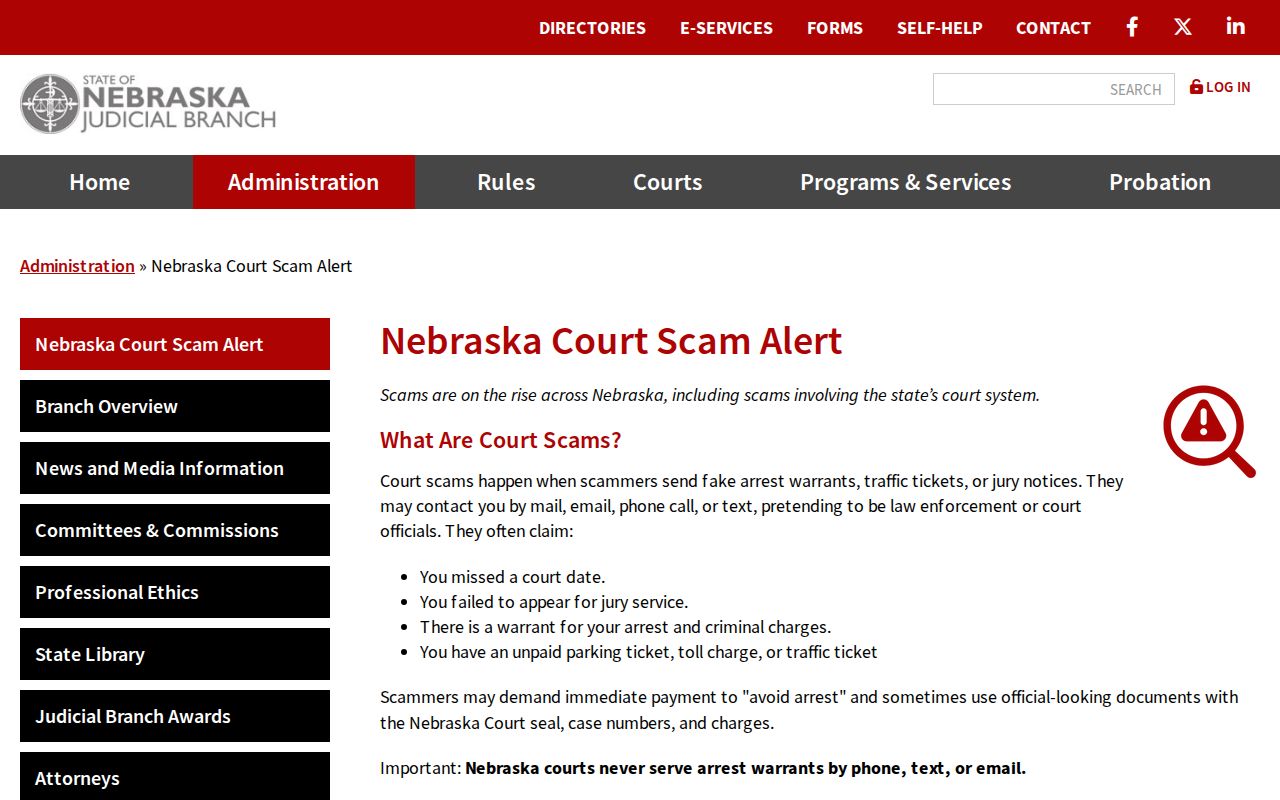 Garfield County traffic warrant search official court warning